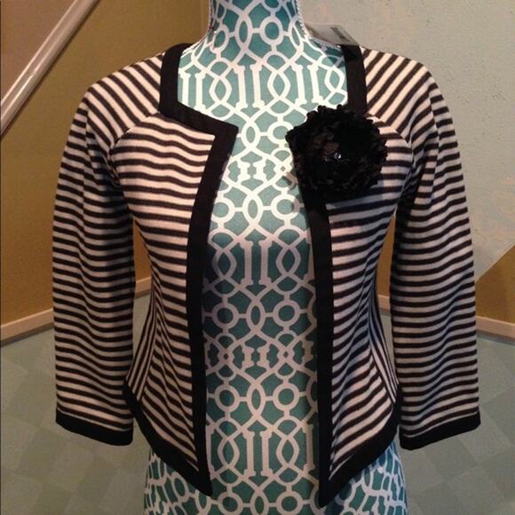 NWT Banana Republic Striped Jacket Size 0 - Picture 1 of 3